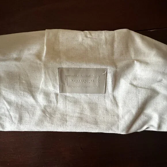 Nancy Gonzalez Crocodile Slate Blue Rectangular Prism Bag - Picture 8 of 8